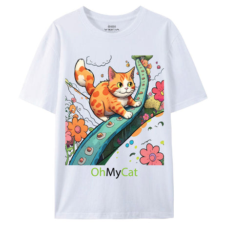 PLAYERA OH MY CAT BIG - Tallas 8 a 14